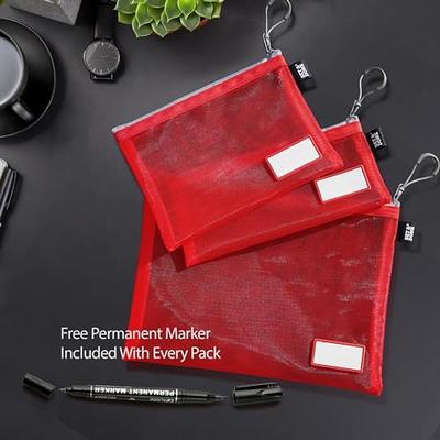  SUNEE Mesh Zipper Pouch 4x9 in (Black, 30 Packs), Mesh Bags  with Zipper for School Office Supplies, Puzzles & Games, Travel  Accessories, Waterproof Zipper Pouches for Organizing : Office Products