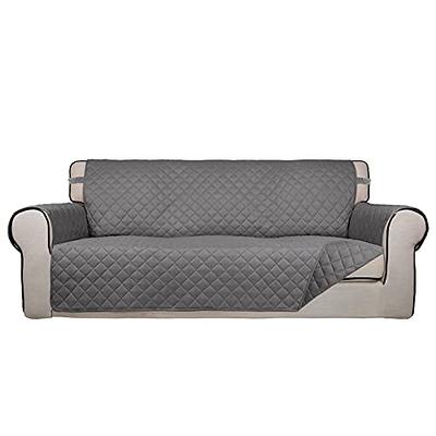 Subrtex Quilted Reversible Sofa Couch Slipcover Anti-Slip Furniture  Protector Covers for Pets and Kids with