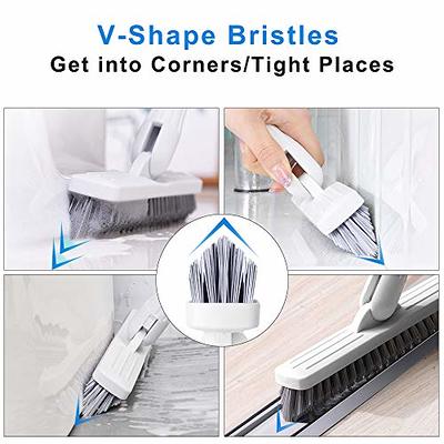 SHUNWEI 2 Pcs Cleaning Brush Small Scrub Brush for Cleaning Sink Scrub  Brush, Bathroom Kitchen Edge Corner Grout Cleaning Brushes, Sliding Door or