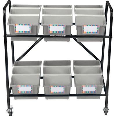  GONICVIN Toy Storage Cabinet Unit, Plastic Storage Rack