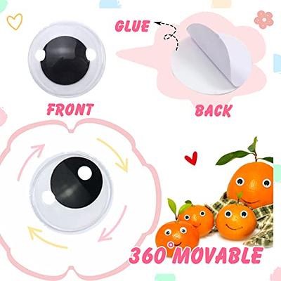 TOAOB 150pcs 1 Inch Plastic Wiggle Googly Eyes Self-Adhesive Black Round  Sticker Eyes DIY Arts Crafts Scrapbooking Accessories - Yahoo Shopping