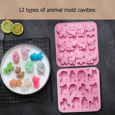 Animal Shape Candy Molds Silicone Gummy Jello Molds For Kids Animal Soap  Molds 3D Car Shape