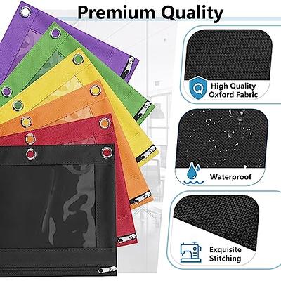 Sooez Pencil Pouch for Binder, Expandable Zipper Pencil Pouch, Fabric Pencil  Pouches Binder Pockets, Large Capacity Binder Pouch, Pencil Case for  Binder, Pencil Pouch 3 Ring, Black, 2 Pack