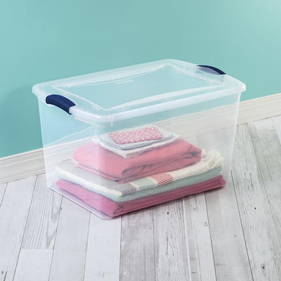 Sterilite 26 Gallon Latch & Carry Plastic Storage Tote Container Box