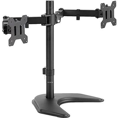 BONTEC Dual Monitor Desk Mount, Monitor Stand for 13–27 Inch LCD LED 2  Monitors, Ergonomic Full Motion Heavy Duty Double Arms Hold up to 22 lbs,  VESA