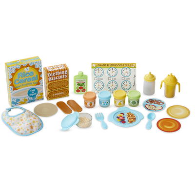 Melissa & Doug Mine to Love Mealtime Play Set for Dolls with Bottle,  Pretend Baby Food Jars, Snack Pouch, More (24 pcs) - Yahoo Shopping