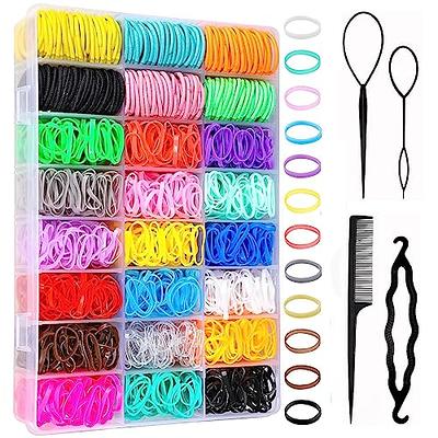 Clear Hair Elastics Ties Small Rubber Bands for Hair Mini Elastic Hair  Bands Mini Clear Hair Ties for Women Girls Hair Accessories 1500Pcs