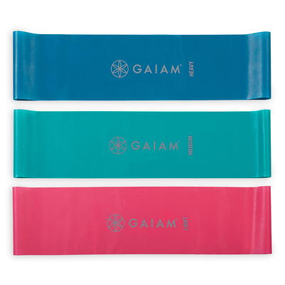 Gaiam Flat Band Kit, Rubber, Multicolor 