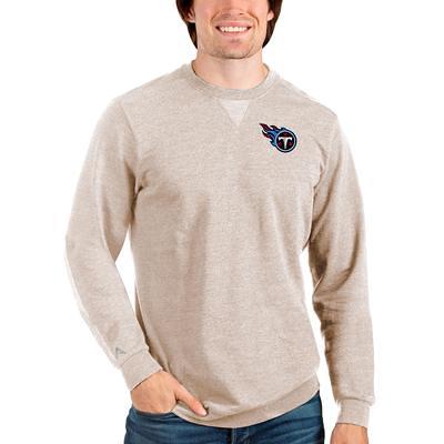 Carolina Panthers Antigua Victory Chenille Pullover Sweatshirt - White