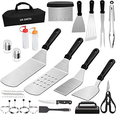 AEEKEL Blackstone Griddle Accessories Kit, 24pcs Flat Top Grill Accessories  Kit for Camp Chef, Professional BBQ Grilling Accessories Set with Grill  Press, Enlarged Spatula, and More Griddle Tools - Yahoo Shopping