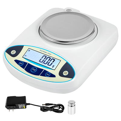 U.S. Solid 1 kg x 0.01 G Precision Balance Digital Lab Scale, Rectangular SS Pan