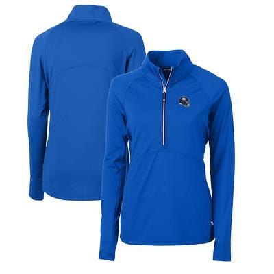 Men's Cutter & Buck Heather Red Detroit Lions Big & Tall Adapt Eco Knit  Quarter-Zip Pullover Top