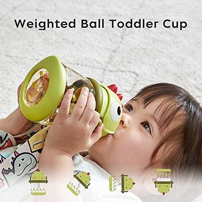 14 Oz Kids Sippy Cups with Straw, Spill-Proof Sippy Cup Learner Cup Toddler  Transition Sippy Cups for Toddler Baby 6+ Months 