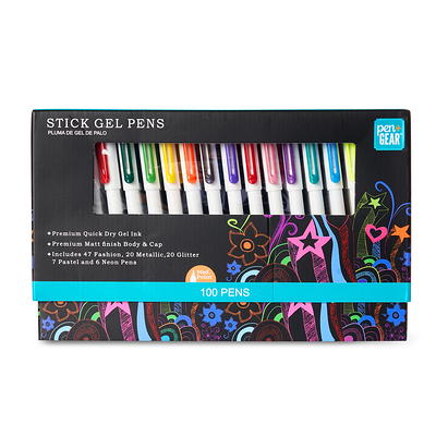 Pen+Gear Gel Stick Pens, Medium Point, Assorted Colors, 100 Count - Yahoo  Shopping