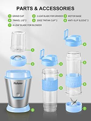 Nuwave Portable Blender, Personal Blender with USB-C  Rechargeable, 6-Piece-Blade for Crushing Ice, BPA Free 18 Oz Jar, Smoothies  Blender for Travel, Office and Sports, Obsidian Gray (Black): Home & Kitchen