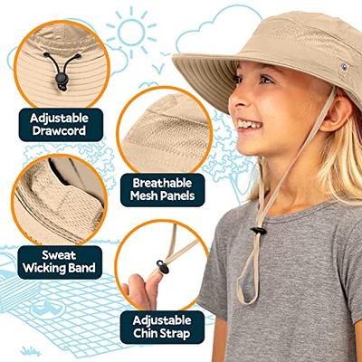 Kids Sun Hat Fishing Hats for Boys Sun Hats for Kids Bucket Hat Girls Sun  Hat Kids Wide Brim Hat Beach Hat UPF 50+ Beige - Yahoo Shopping