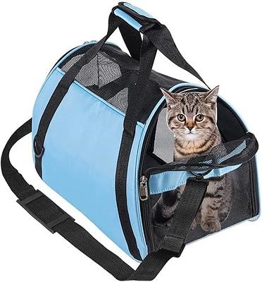 Pnimaund Cat Carrier Large Pet Carrier Soft Dog Carrier with Lockable  Zippers [2023New] Cat Carriers for Medium Large Cats Under 25 Lbs  Collapsible