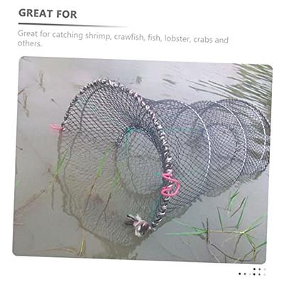 Toddmomy Fish Fishing Net Shrimp and Crab Cage Polyester Foldable