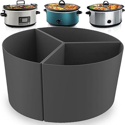 Slow Cooker Accessories Pot Insert Divider Silicone Liners For 6-8