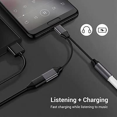 USB-C to 3.5mm Audio and Charging Adapter