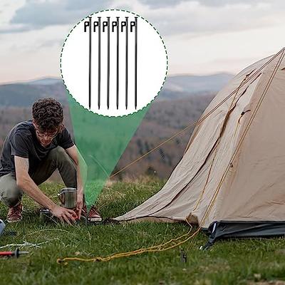 Blulu 24 Pcs 8/12/16 Inch Tent Stakes Heavy Duty Steel Metal Tent Pegs  Unbreakable and Inflexible Metal Stakes Tent Spikes for Camping, Yard  Decoration, Picnic, Tarp(Black, 16 Inch) - Yahoo Shopping