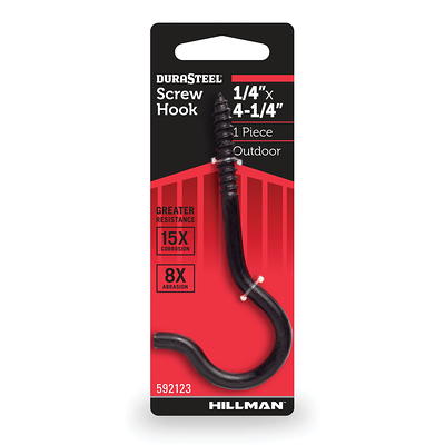 Hillman 0.25-in Stainless Steel Screw Hook (10-Pack) in the Hooks