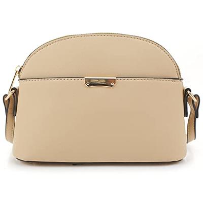 Taupe Classic Zip Crossbody | Māedn