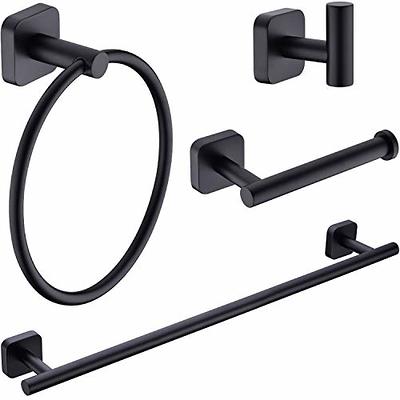 USHOWER Brushed Nickel Bathroom Accessories Set, 24-Inch Towel Bar Set Wall  Mounted, Durable SUS304 Stainless Steel Bathroom Hardware Set, 5-Piece -  Yahoo Shopping