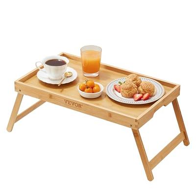 Bamboo Bed Tray,Folding Bed Table Tray with Handles,Breakfast Tray Serving  Tray for Sofa, Bed, Eating, Snacking and Working,Bamboo