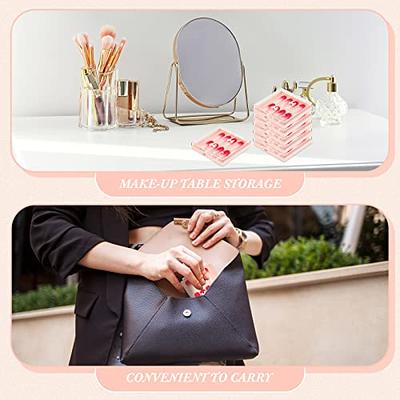 15 Pcs Press on Nail Storage Box with 30 Pcs Adhesive Double Sided Tape  Artificial Nail Display Storage Box Acrylic Nail Box Organizer Case