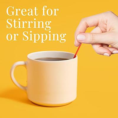 Prestee 2000 Plastic Coffee Stirrers | Plastic Straws - 5 inch Coffee Stir Sticks | Cocktail Straws | Disposable Stir Sticks | Disposable Drinking Str