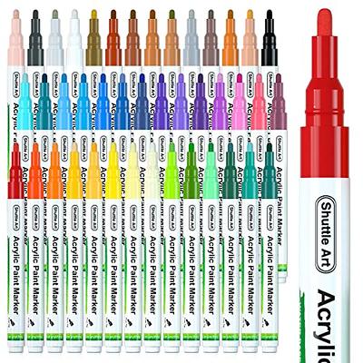 Acrylic Markers, Paint Pens Assorted Vibrant Markers for Rock