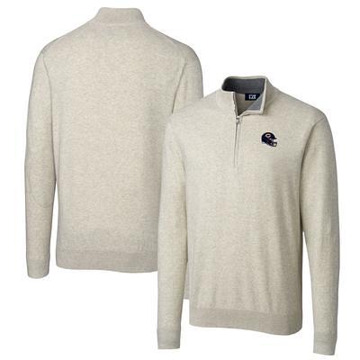 Men's Cutter & Buck Oatmeal Chicago Bears Helmet Lakemont Tri-Blend  Quarter-Zip Pullover Sweater - Yahoo Shopping