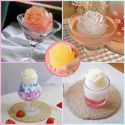 IXIGER Flower Ice Molds Silicone,Rose Ice Cube Mold,Food Grade Silicone,  Bpa Free,Make Rose-Shaped Ice Flowers,For Wine, Whiskey, Cocktails, Coffee,  Tea, Fruit Juice, Soda, Cold Food. 2.4''*2'' - Yahoo Shopping