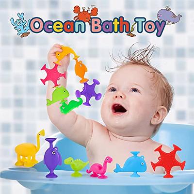  Toddler Suction Baby Bath Toys for Kids Ages 1-3, Mold Free  Bath Toy for Kids Ages 4-8, Autism Sensory Suction Cup Baby Toys, Gift for  Boys and Girls (12pcs) : Toys