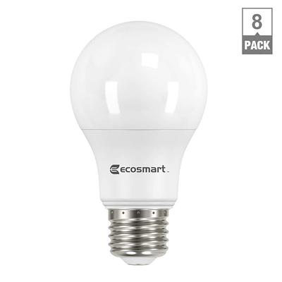 EcoSmart 60-Watt Equivalent A19 Dimmable ENERGY STAR LED Light Bulb in Soft  White (8-Pack) - Yahoo Shopping