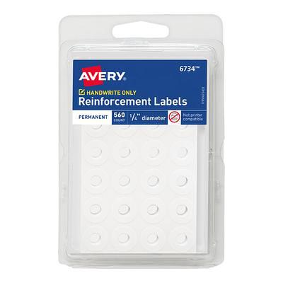 Avery Self-Adhesive Removable Labels, 1-1/4 Diameter, Yellow Neon, 400 per  Pack (5499) 