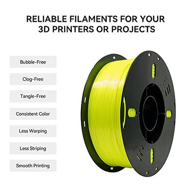 Voxelab Silk PLA Filament 1.75mm 3D Printer Filament, Clog-Free Shiny 3D  Printing Filament Dimensional Accuracy +/- 0.02mm, PLA 1kg Spool(2.2lbs),  Fit Most FDM Printer, Silk Yellow - Yahoo Shopping