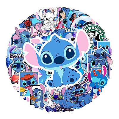 50 PCS Stitch Stickers,Cartoon Lilo and Stitch Reusable Vinyl