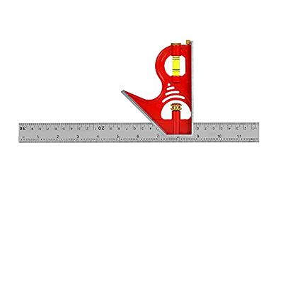 Joyangy Metal L Square Ruler, 90 Degree Right Angle Metric and Inches  Ruler, Double Sided Ruler with Clear Scale, Stainless Steel Right Angle