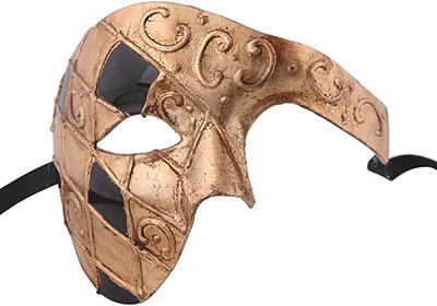  Ubauta Steampunk Metal Cyborg Venetian Mask,Black Masquerade  Mask For Halloween Costume Party/Phantom Of The Opera/Mardi Gras Ball :  Clothing, Shoes & Jewelry