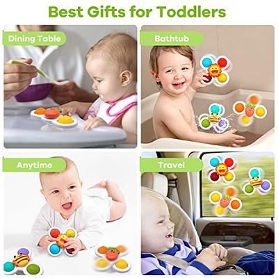 Baby Products Online - Suction cup spinner toys, baby bath toys 1 2 gift  for 3-year-old girl, sensory toys for toddlers 1-3, spinner toys for babies  3-6 months, 6 to 12 months, 12-18 - Kideno