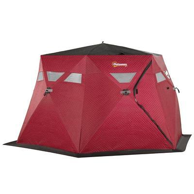 Costway 2-person Ice Fishing Shelter Tent Portable Pop Up House Outdoor  Fish Equipment 