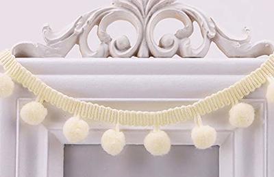 20 Yards Mini Pom Pom Trim Ball Fringe Ribbon Sew on Pom Pom Fringe Tassel  Lace for Clothing Home Decoration Wedding Gift Crafts DIY Sewing Accessory  (Cream) - Yahoo Shopping