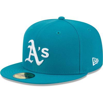 Men's Oakland Athletics New Era Gold Retro Jersey Script 59FIFTY Fitted Hat