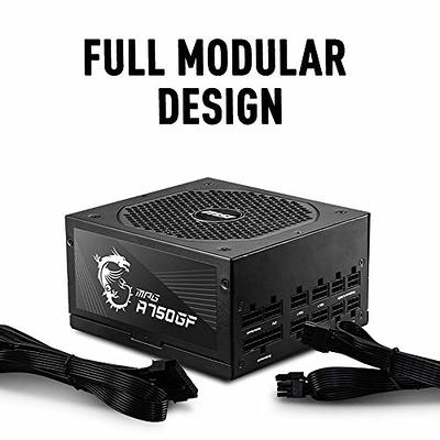 MSI MPG A750GF Gaming Power Supply - Full Modular - 80 PLUS Gold Certified  750W - 100% Japanese 105°C Capacitors - Compact Size - ATX PSU - Yahoo  Shopping