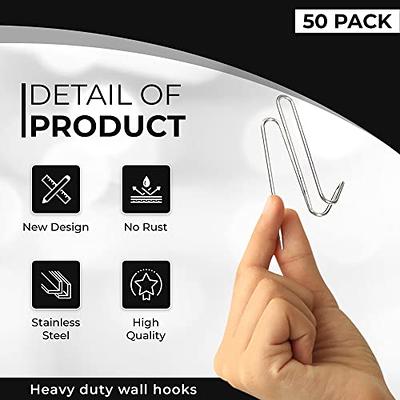 50Pcs Fabric Panel Wall Hooks Panel Wire Hooks, Cubicle Hooks with