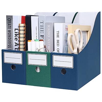 komstuon Magazine File Holder(6 Pack), Cardboard Magazine File Holder,Document  Organizer,Desk File Organiser For School, Office, Home Magazine File  Storage - Yahoo Shopping