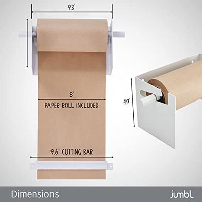  Wall Mounted Kraft Paper Dispenser & Cutter: Includes 50 Meter  Long Kraft Paper Roll - Perfect for To-Do Lists, Daily Specials, Menus and  other Note Taking (8 Inches Wide) : Office Products