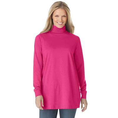 Plus Size Women's Perfect Long-Sleeve Turtleneck Tee by Woman